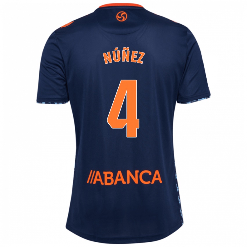 Børn Unai Núñez #4 Marineblå Udebane Spillertrøjer 2024/25 Trøje T-Shirt