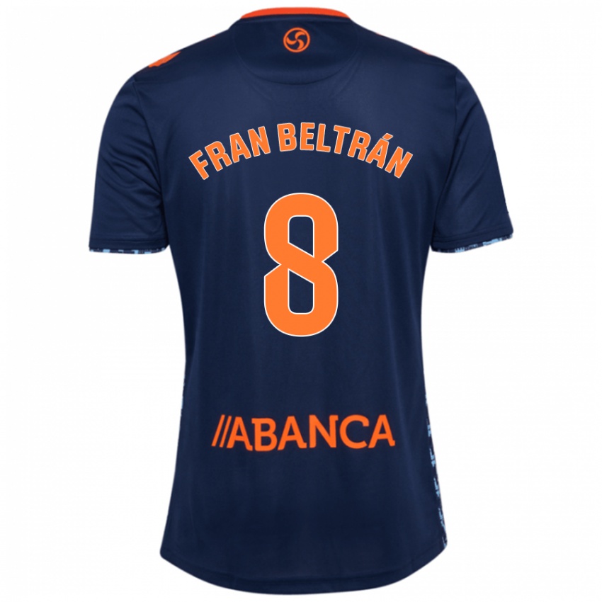 Børn Fran Beltrán #8 Marineblå Udebane Spillertrøjer 2024/25 Trøje T-Shirt