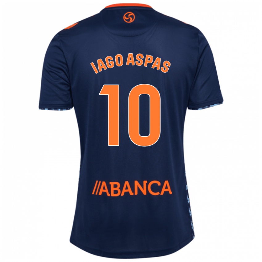 Børn Iago Aspas #10 Marineblå Udebane Spillertrøjer 2024/25 Trøje T-Shirt