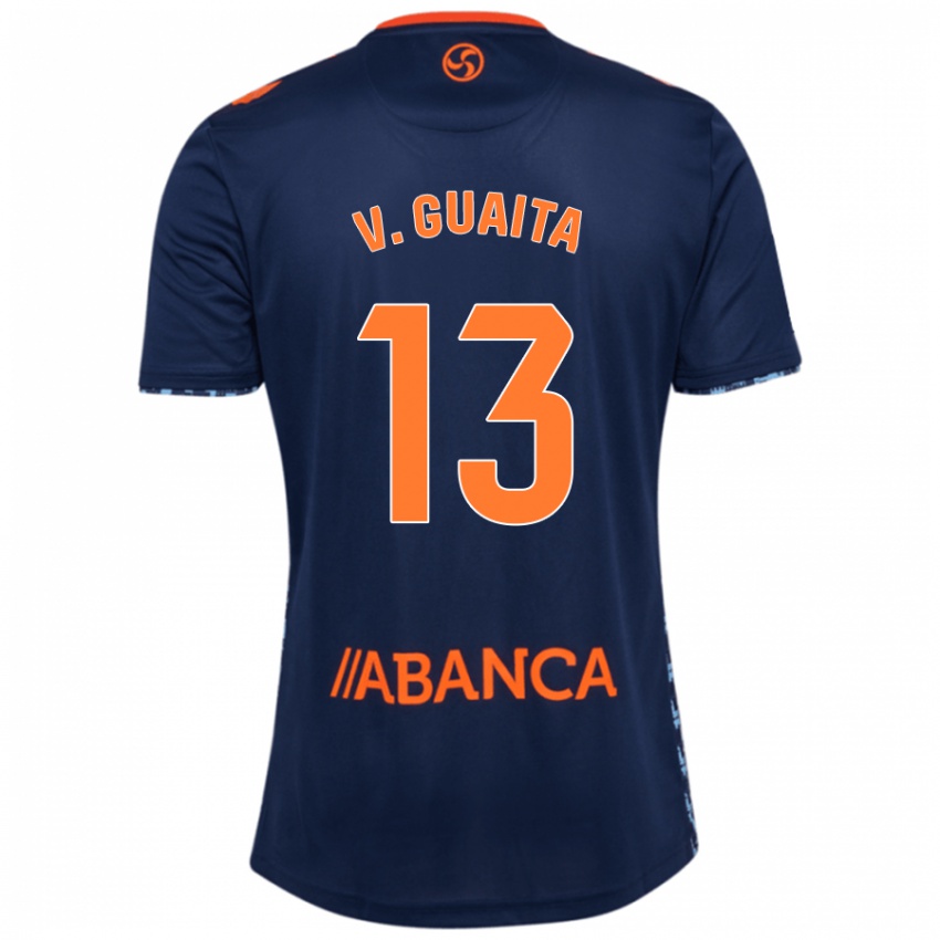 Børn Vicente Guaita #13 Marineblå Udebane Spillertrøjer 2024/25 Trøje T-Shirt