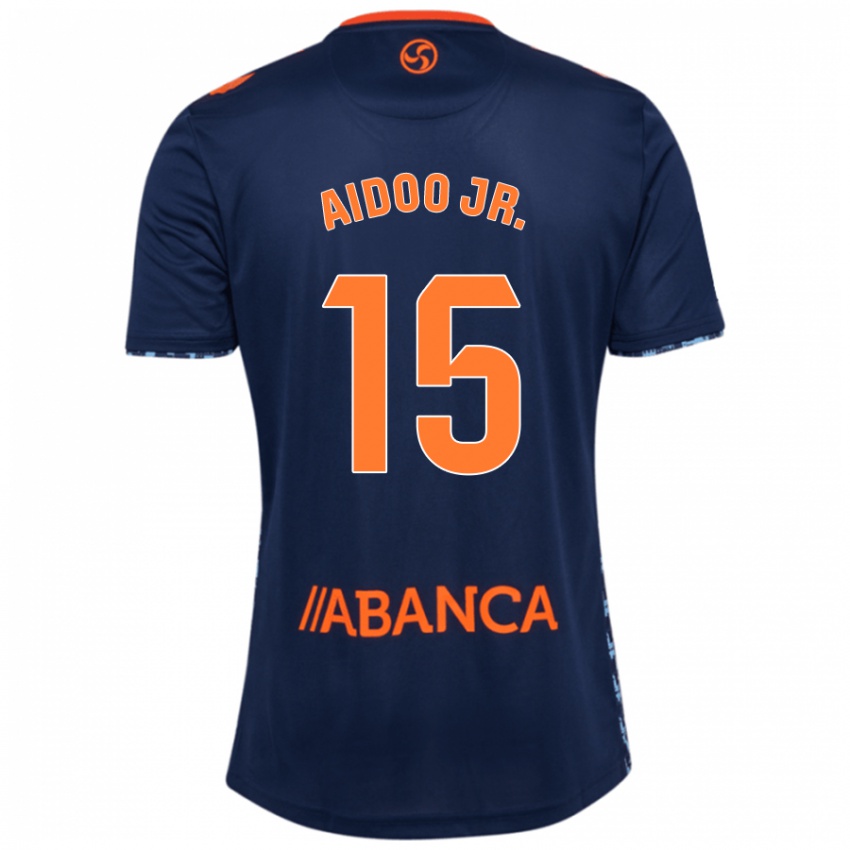 Børn Joseph Aidoo #15 Marineblå Udebane Spillertrøjer 2024/25 Trøje T-Shirt