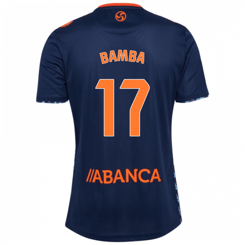 Børn Jonathan Bamba #17 Marineblå Udebane Spillertrøjer 2024/25 Trøje T-Shirt