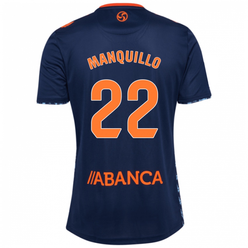 Børn Javier Manquillo #22 Marineblå Udebane Spillertrøjer 2024/25 Trøje T-Shirt