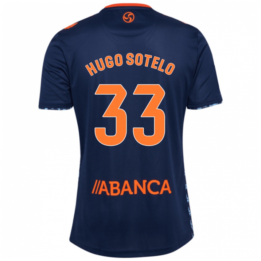 Børn Hugo Sotelo #33 Marineblå Udebane Spillertrøjer 2024/25 Trøje T-Shirt