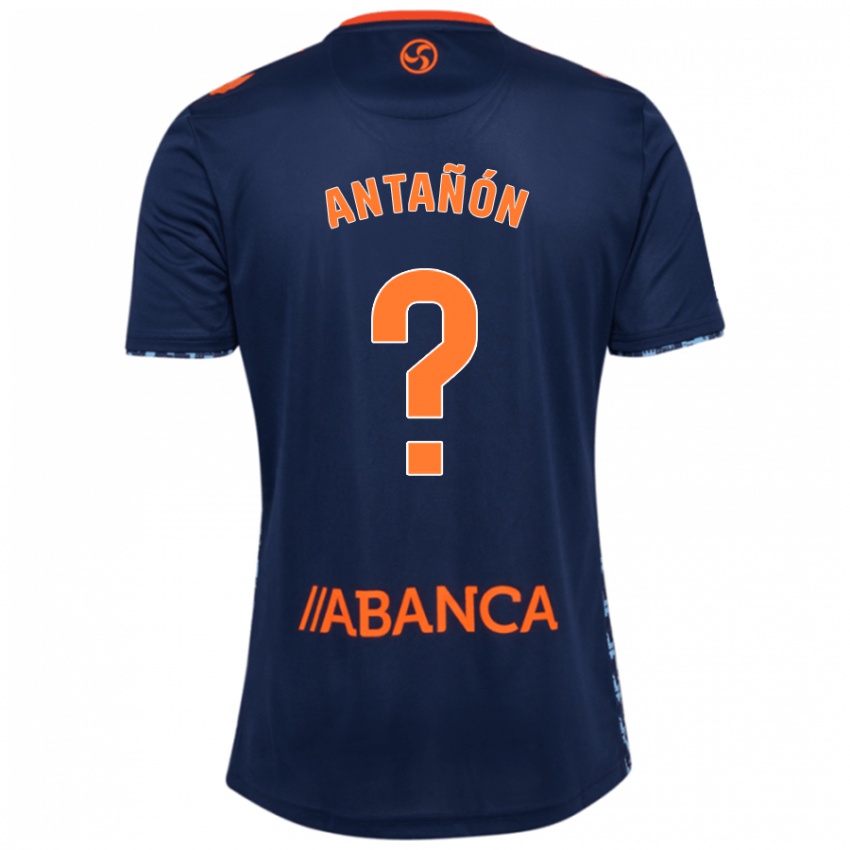 Børn Andrés Antañón #0 Marineblå Udebane Spillertrøjer 2024/25 Trøje T-Shirt