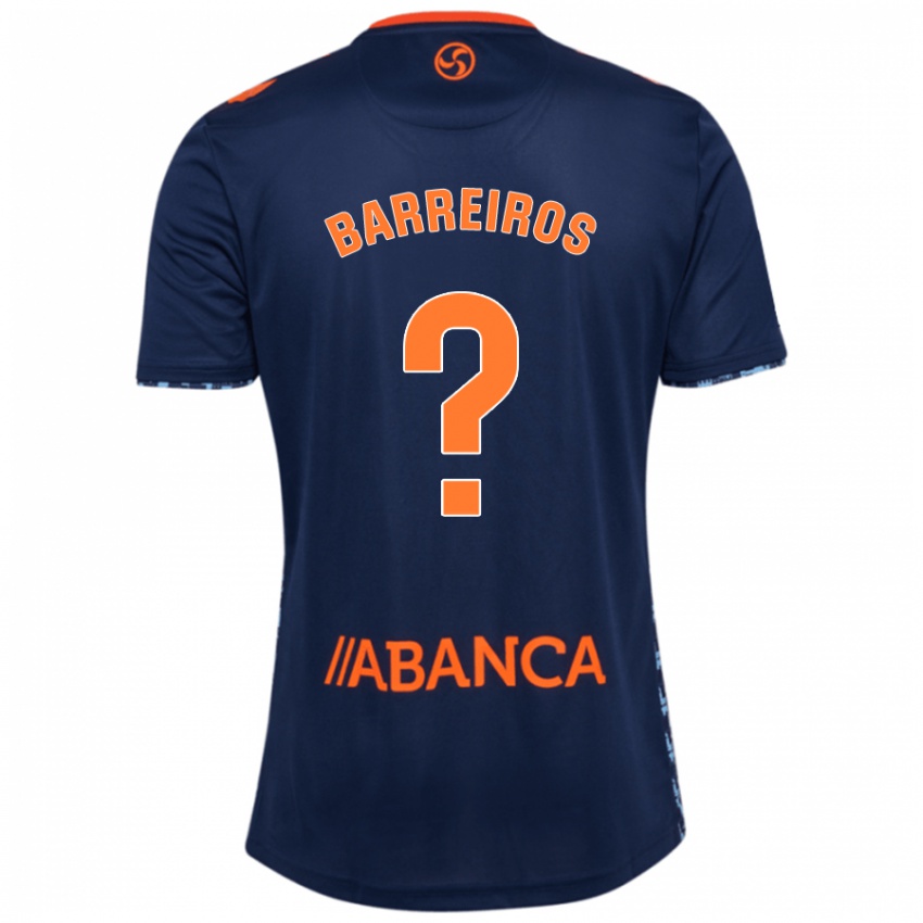 Børn Iago Barreiros #0 Marineblå Udebane Spillertrøjer 2024/25 Trøje T-Shirt