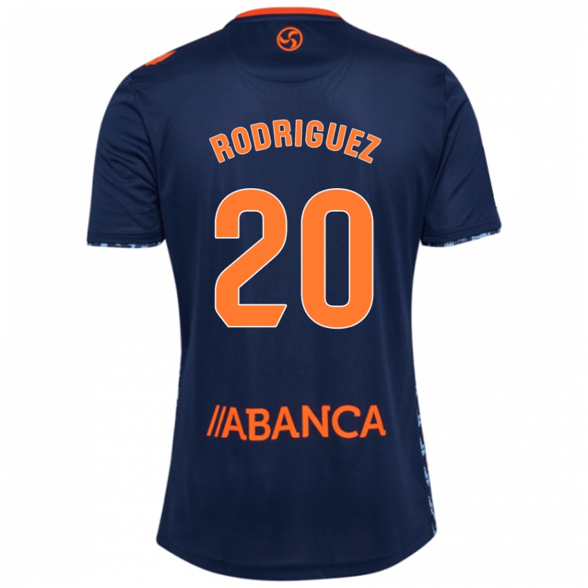 Børn Javi Rodríguez #20 Marineblå Udebane Spillertrøjer 2024/25 Trøje T-Shirt