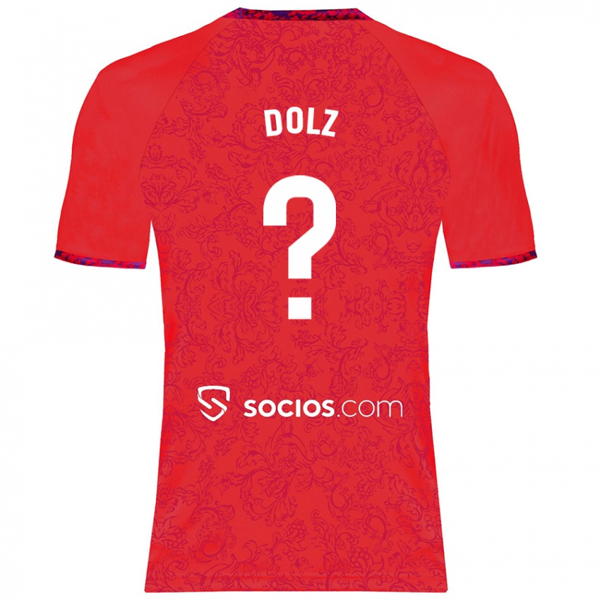 Børn Marc Dolz #0 Rød Udebane Spillertrøjer 2024/25 Trøje T-Shirt