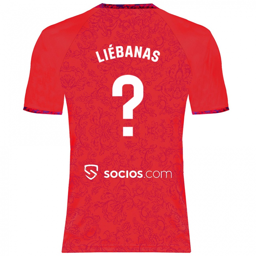 Børn José Manuel Liébanas #0 Rød Udebane Spillertrøjer 2024/25 Trøje T-Shirt