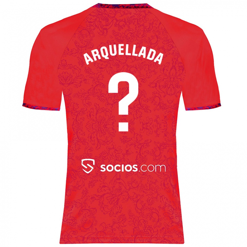 Børn Álvaro Arquellada #0 Rød Udebane Spillertrøjer 2024/25 Trøje T-Shirt