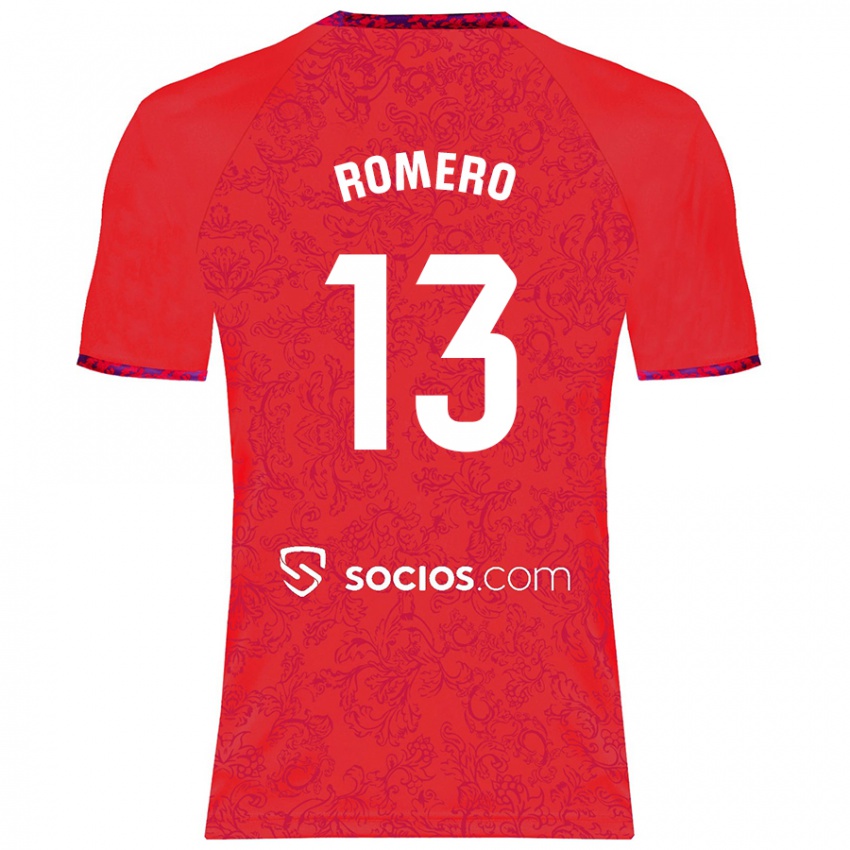 Børn Rafael Romero #13 Rød Udebane Spillertrøjer 2024/25 Trøje T-Shirt