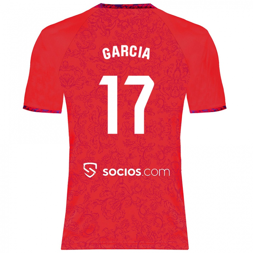 Børn Débora García #17 Rød Udebane Spillertrøjer 2024/25 Trøje T-Shirt