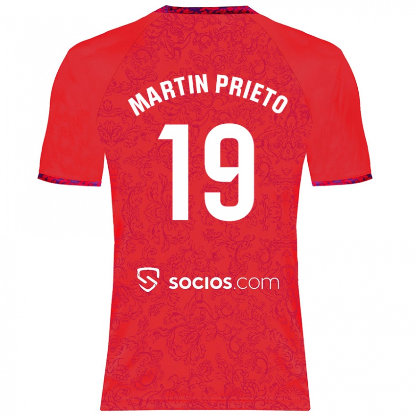 Børn Cristina Martín-Prieto Gutiérrez #19 Rød Udebane Spillertrøjer 2024/25 Trøje T-Shirt