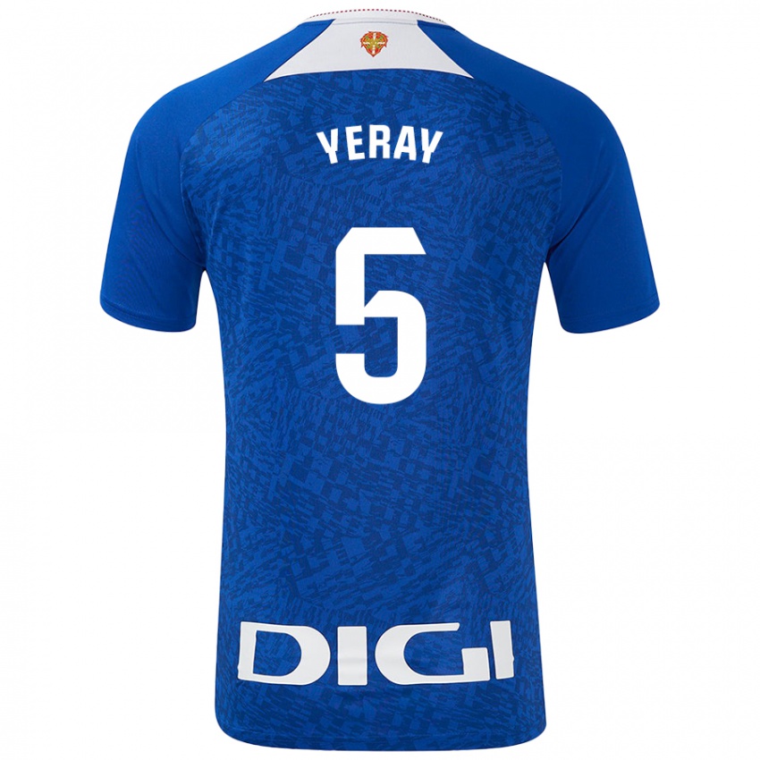 Børn Yeray Álvarez #5 Kongeblå Udebane Spillertrøjer 2024/25 Trøje T-Shirt