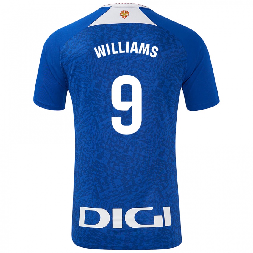 Børn Iñaki Williams #9 Kongeblå Udebane Spillertrøjer 2024/25 Trøje T-Shirt