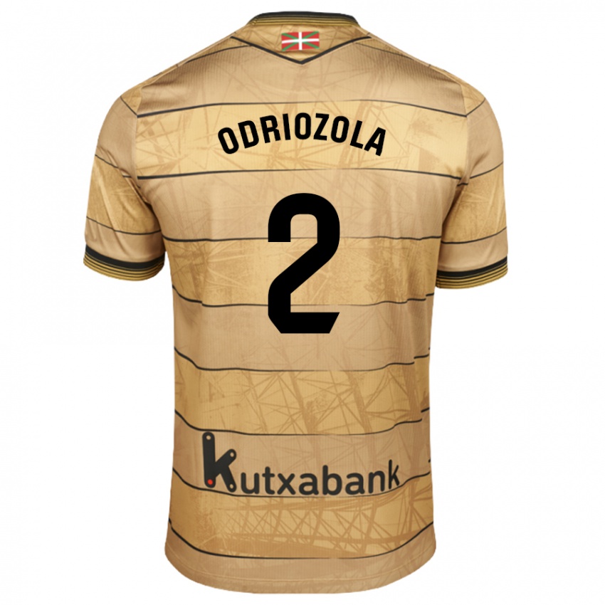 Børn Alvaro Odriozola #2 Brun Udebane Spillertrøjer 2024/25 Trøje T-Shirt