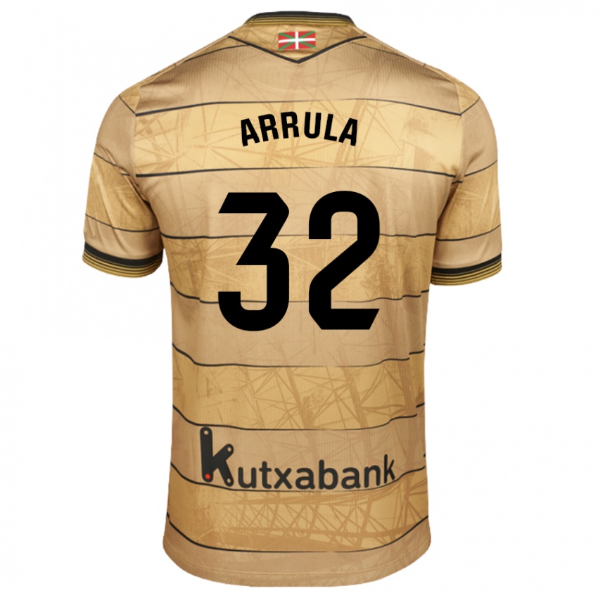 Børn Julia Arrula #32 Brun Udebane Spillertrøjer 2024/25 Trøje T-Shirt