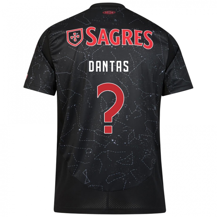 Børn Tiago Dantas #0 Sort Rød Udebane Spillertrøjer 2024/25 Trøje T-Shirt