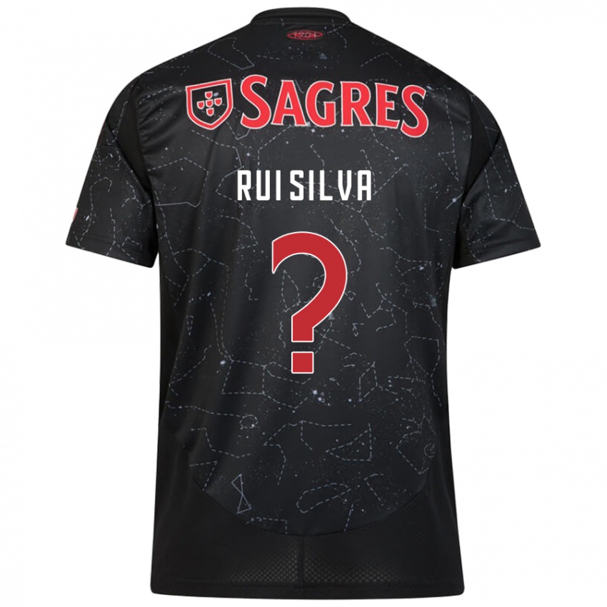 Børn Rui Silva #0 Sort Rød Udebane Spillertrøjer 2024/25 Trøje T-Shirt