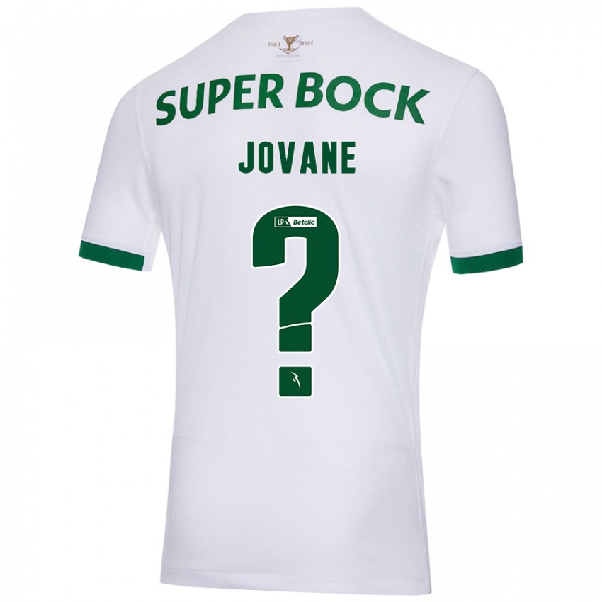 Børn Jovane #0 Hvid Grøn Udebane Spillertrøjer 2024/25 Trøje T-Shirt