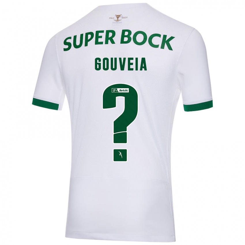 Børn Miguel Gouveia #0 Hvid Grøn Udebane Spillertrøjer 2024/25 Trøje T-Shirt