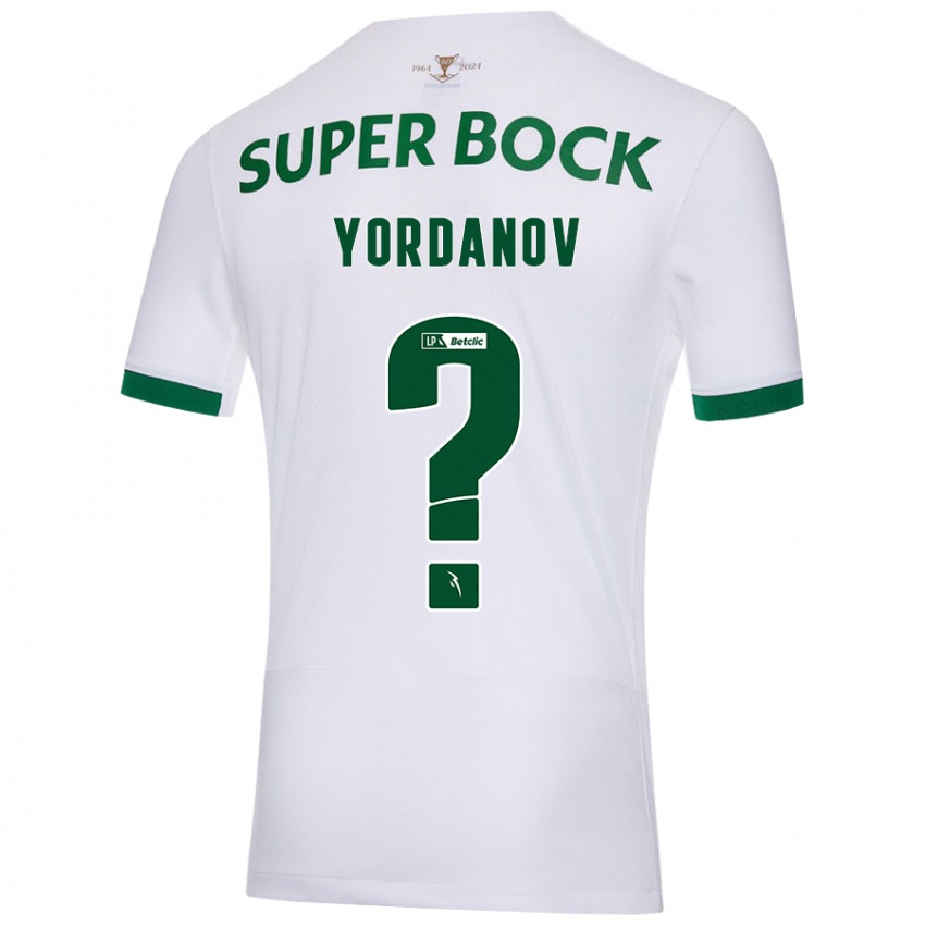 Børn Ricardo Yordanov #0 Hvid Grøn Udebane Spillertrøjer 2024/25 Trøje T-Shirt