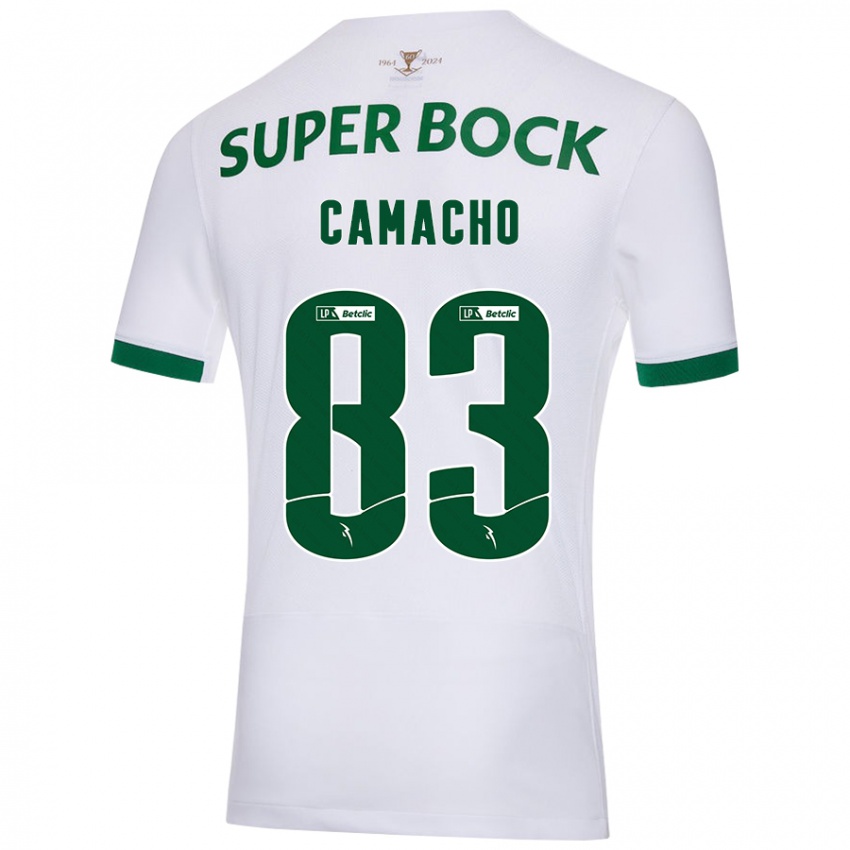 Børn Rafael Camacho #83 Hvid Grøn Udebane Spillertrøjer 2024/25 Trøje T-Shirt