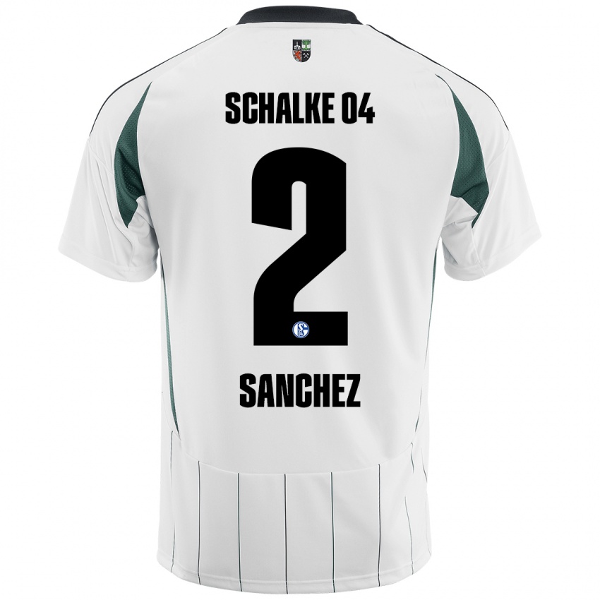 Børn Felipe Sánchez #2 Hvid Grøn Udebane Spillertrøjer 2024/25 Trøje T-Shirt