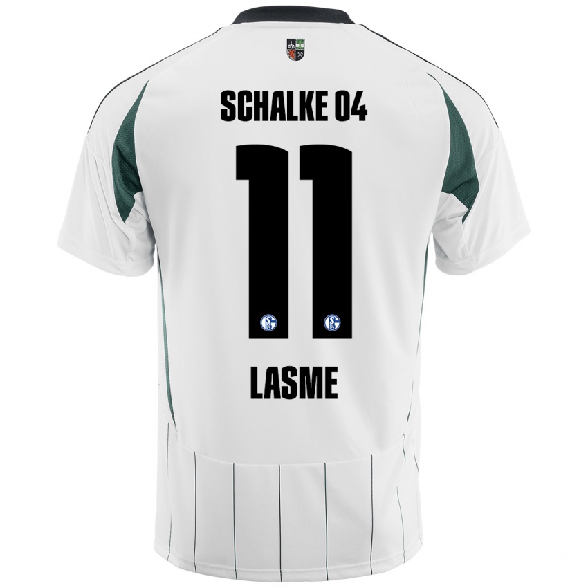 Børn Bryan Lasme #11 Hvid Grøn Udebane Spillertrøjer 2024/25 Trøje T-Shirt