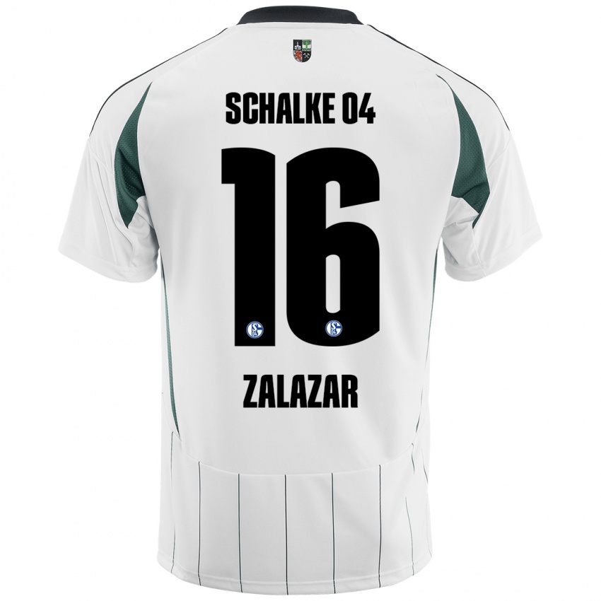 Børn Mauro Zalazar #16 Hvid Grøn Udebane Spillertrøjer 2024/25 Trøje T-Shirt