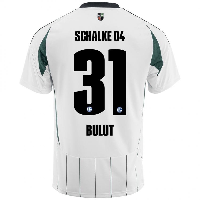 Børn Taylan Bulut #31 Hvid Grøn Udebane Spillertrøjer 2024/25 Trøje T-Shirt