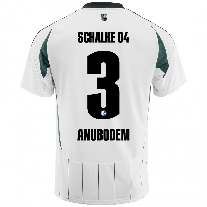 Børn Ngufor Anubodem #3 Hvid Grøn Udebane Spillertrøjer 2024/25 Trøje T-Shirt