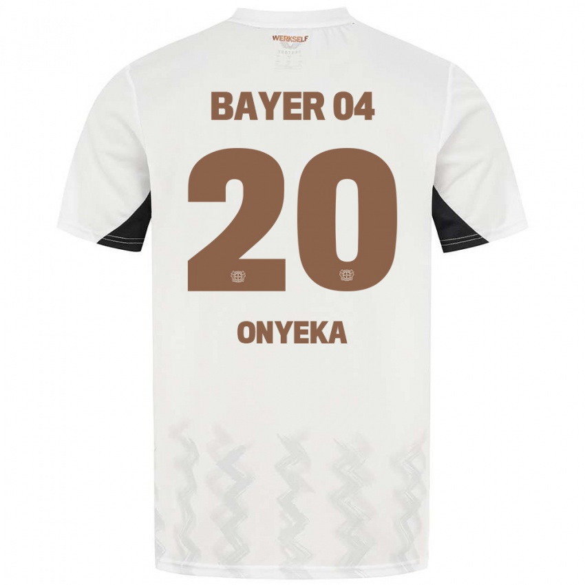 Børn Francis Onyeka #20 Hvid Sort Udebane Spillertrøjer 2024/25 Trøje T-Shirt