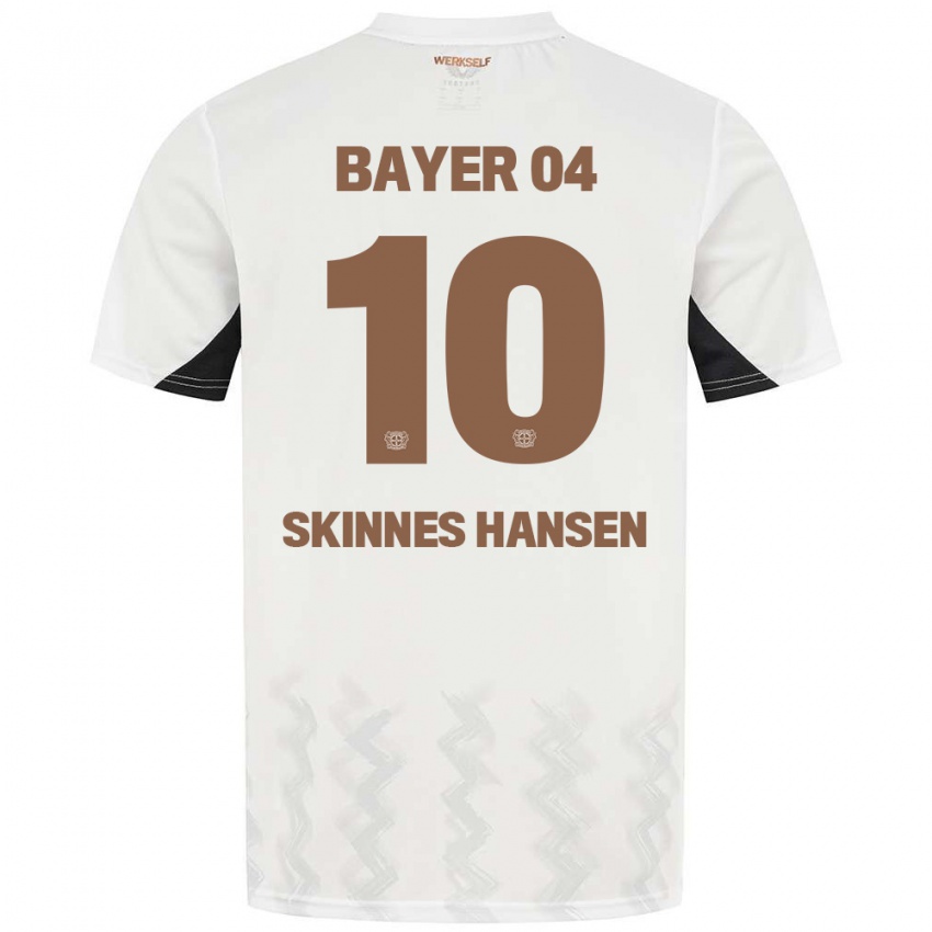 Børn Synne Skinnes Hansen #10 Hvid Sort Udebane Spillertrøjer 2024/25 Trøje T-Shirt