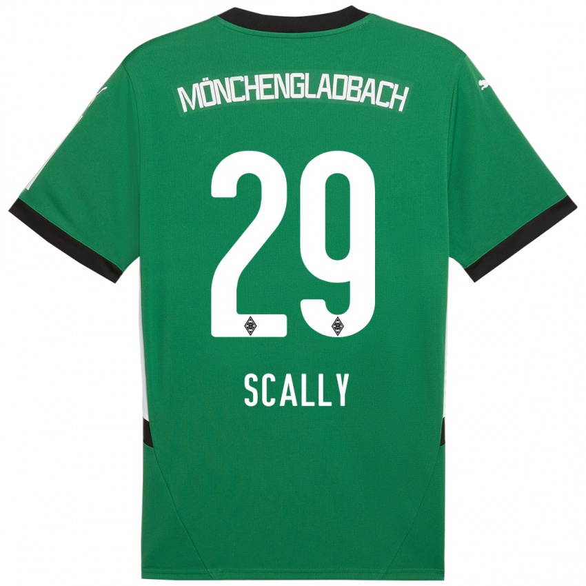 Børn Joe Scally #29 Grøn Hvid Udebane Spillertrøjer 2024/25 Trøje T-Shirt