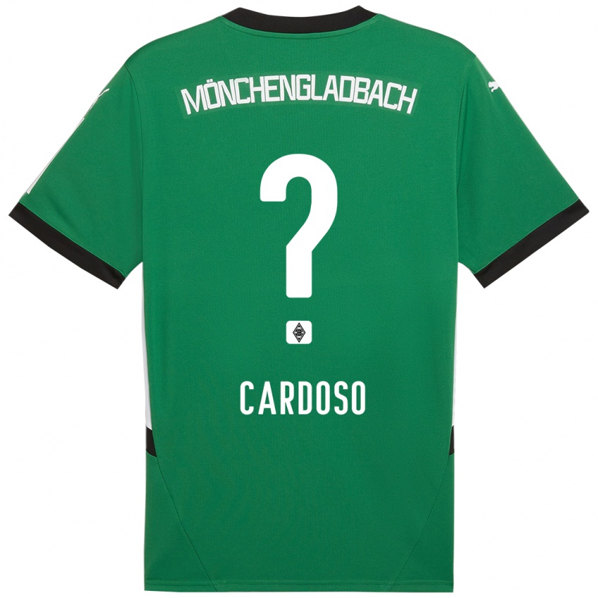 Børn Tiago Pereira Cardoso #0 Grøn Hvid Udebane Spillertrøjer 2024/25 Trøje T-Shirt