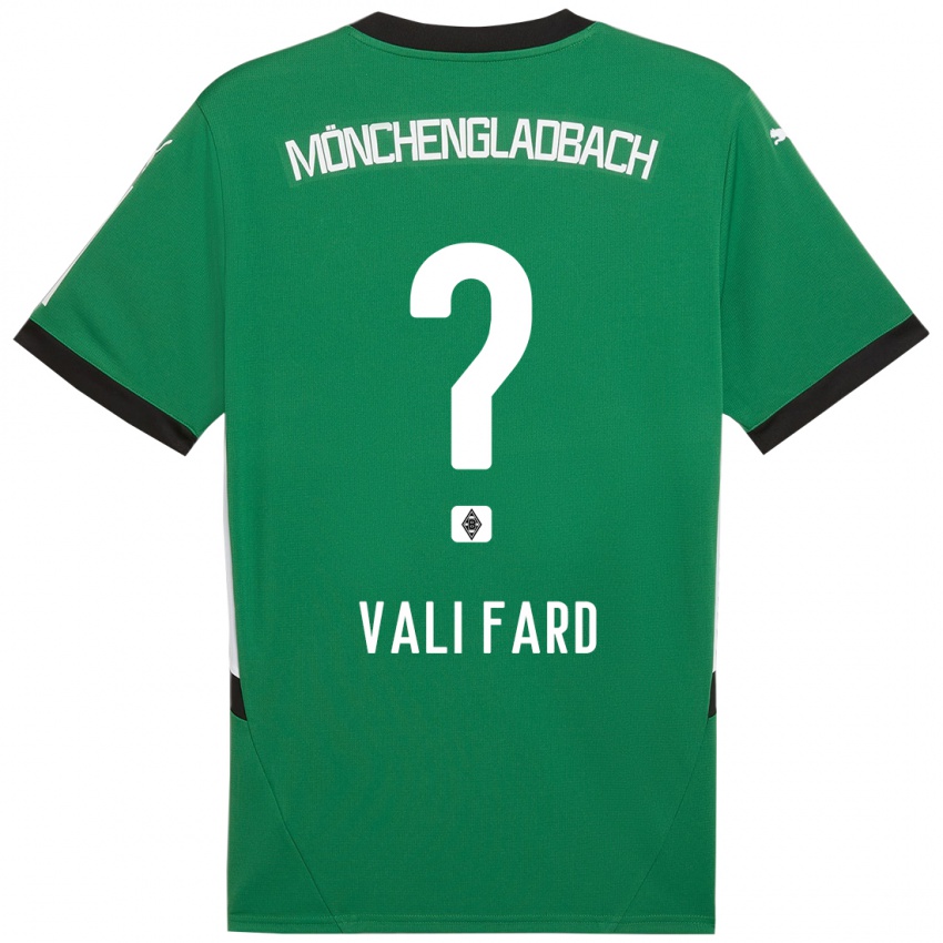 Børn Elias Vali Fard #0 Grøn Hvid Udebane Spillertrøjer 2024/25 Trøje T-Shirt