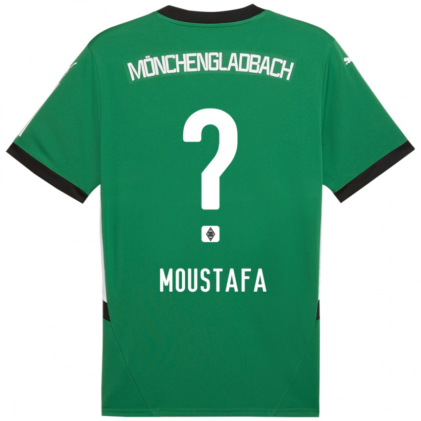 Børn Seif Ashraf Moustafa #0 Grøn Hvid Udebane Spillertrøjer 2024/25 Trøje T-Shirt