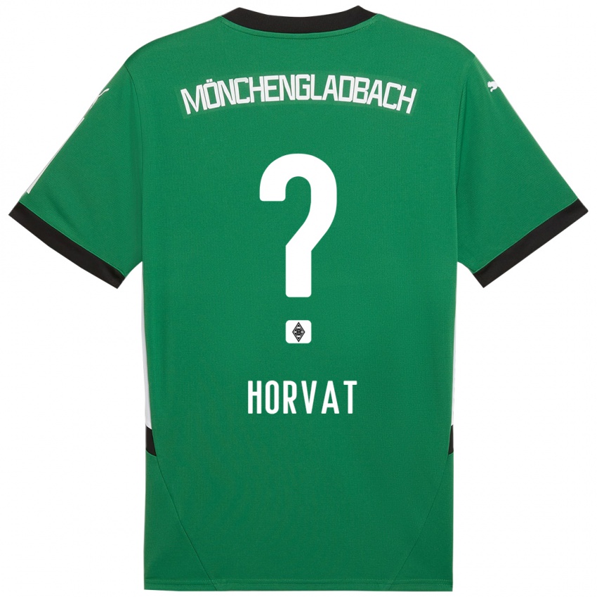 Børn Niko Horvat #0 Grøn Hvid Udebane Spillertrøjer 2024/25 Trøje T-Shirt