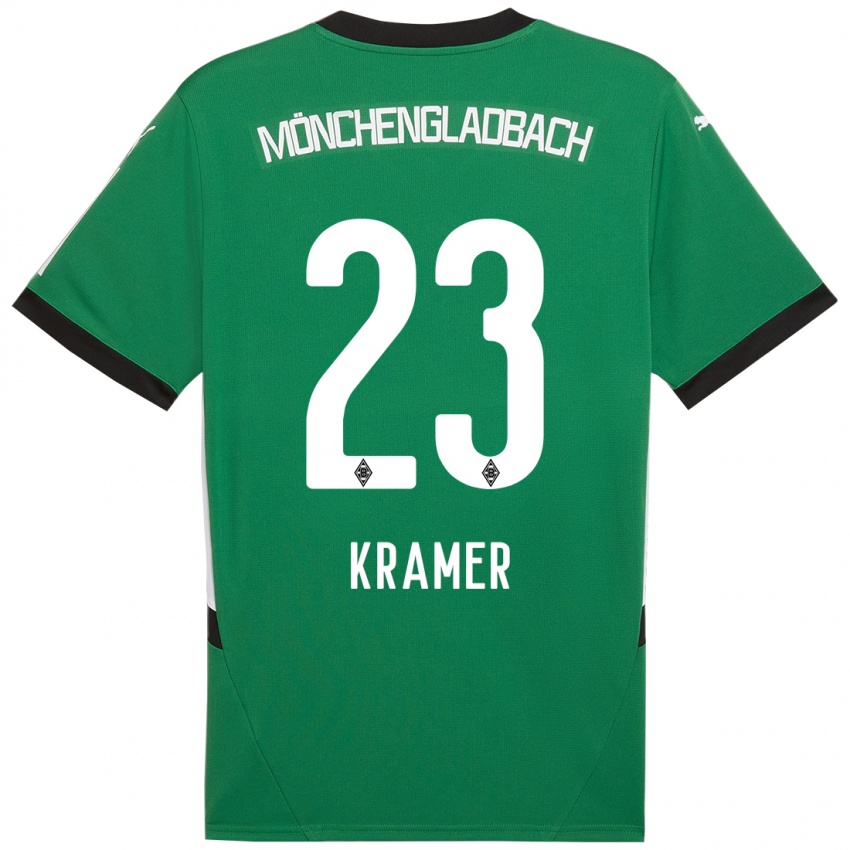 Børn Christoph Kramer #23 Grøn Hvid Udebane Spillertrøjer 2024/25 Trøje T-Shirt