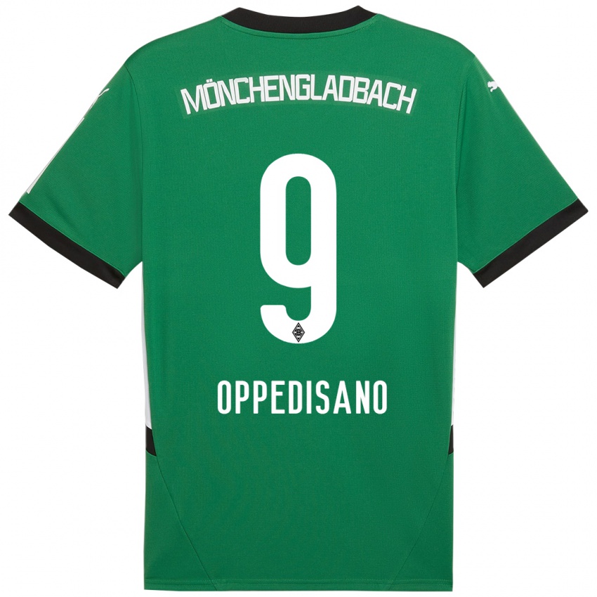 Børn Valentina Oppedisano #9 Grøn Hvid Udebane Spillertrøjer 2024/25 Trøje T-Shirt