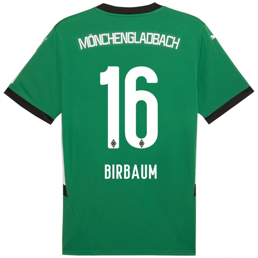 Børn Anne Birbaum #16 Grøn Hvid Udebane Spillertrøjer 2024/25 Trøje T-Shirt