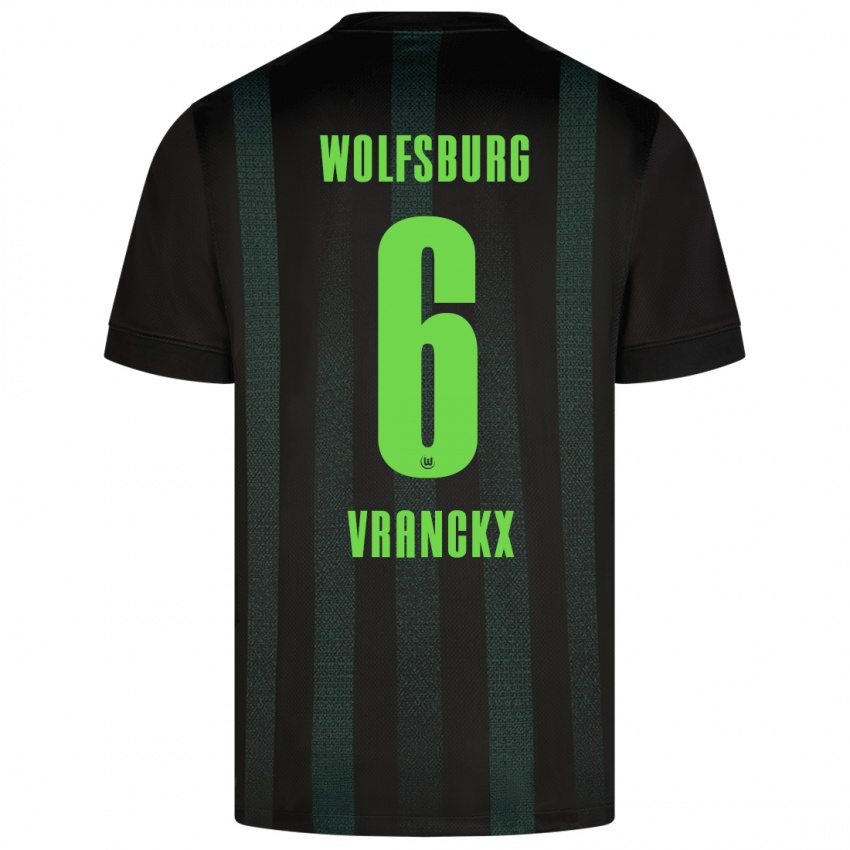 Børn Aster Vranckx #6 Mørkegrøn Udebane Spillertrøjer 2024/25 Trøje T-Shirt