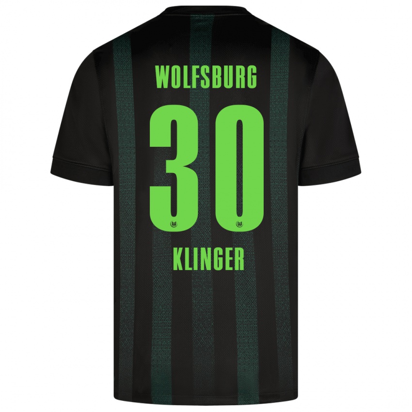 Børn Niklas Klinger #30 Mørkegrøn Udebane Spillertrøjer 2024/25 Trøje T-Shirt