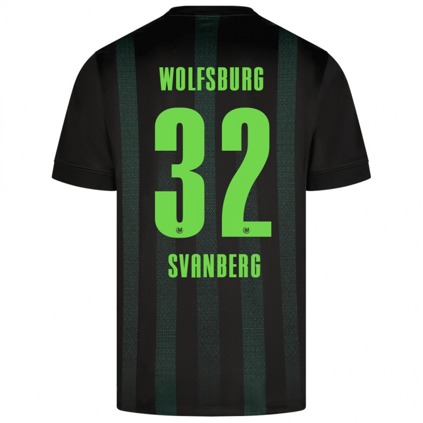 Børn Mattias Svanberg #32 Mørkegrøn Udebane Spillertrøjer 2024/25 Trøje T-Shirt