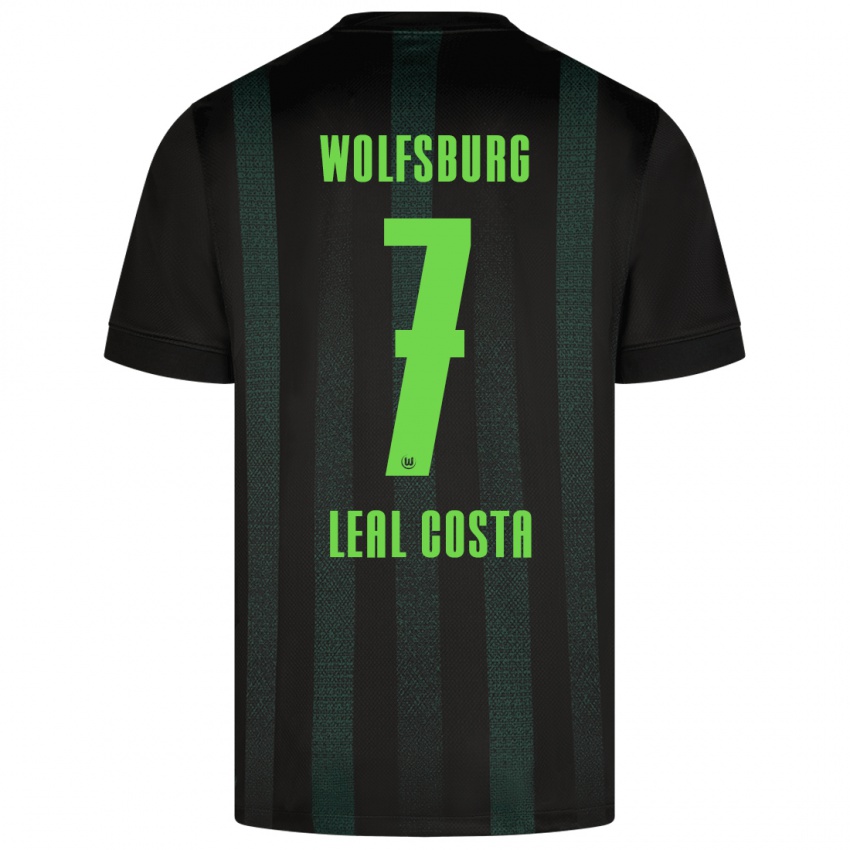 Børn David Leal Costa #7 Mørkegrøn Udebane Spillertrøjer 2024/25 Trøje T-Shirt