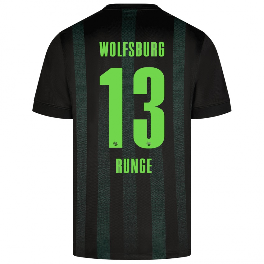 Børn Mads Runge #13 Mørkegrøn Udebane Spillertrøjer 2024/25 Trøje T-Shirt