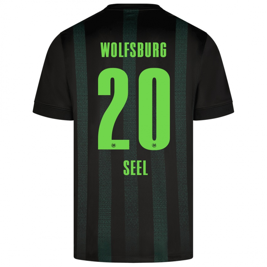 Børn William Seel #20 Mørkegrøn Udebane Spillertrøjer 2024/25 Trøje T-Shirt