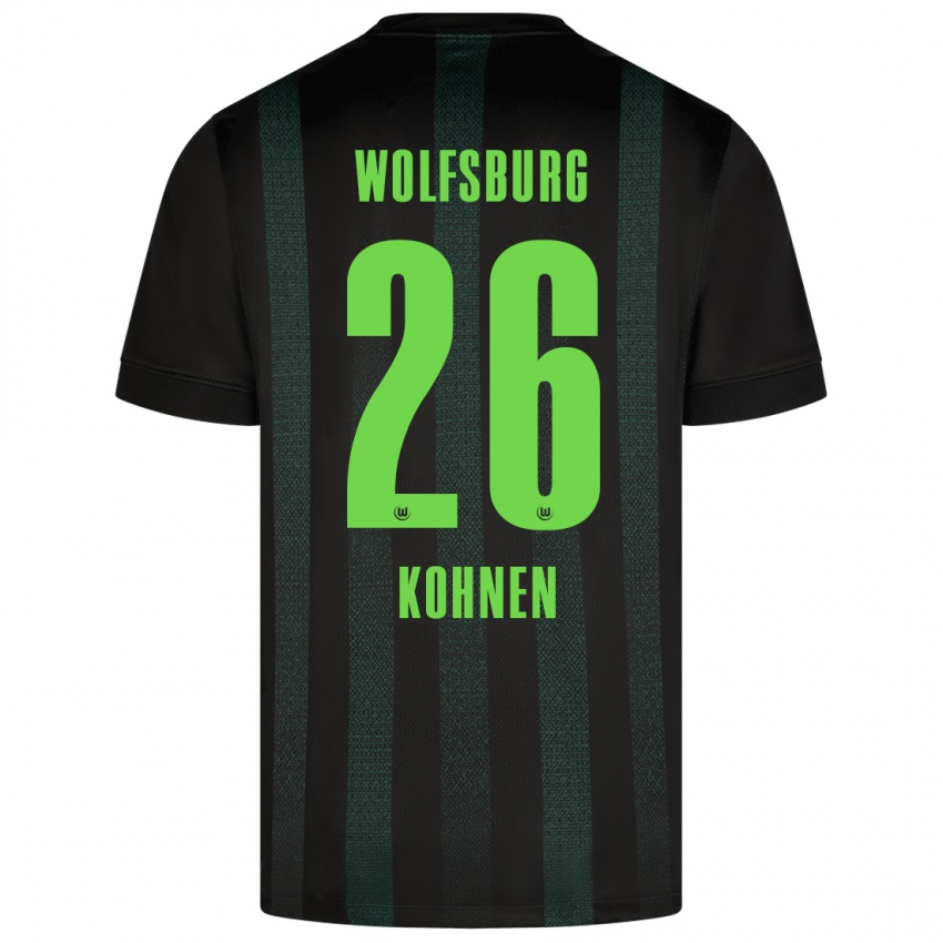 Børn Ben Kohnen #26 Mørkegrøn Udebane Spillertrøjer 2024/25 Trøje T-Shirt