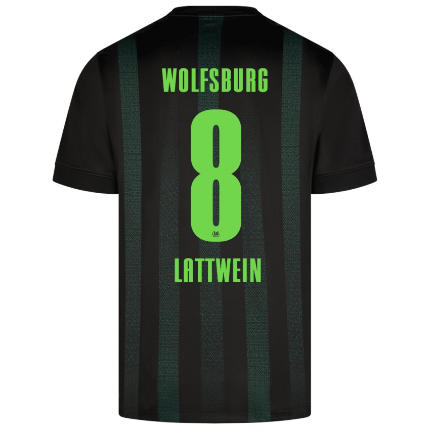 Børn Lena Lattwein #8 Mørkegrøn Udebane Spillertrøjer 2024/25 Trøje T-Shirt